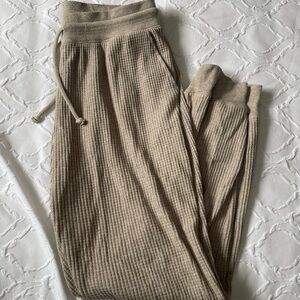 Joe Fresh waffle Knit Pants in Beige